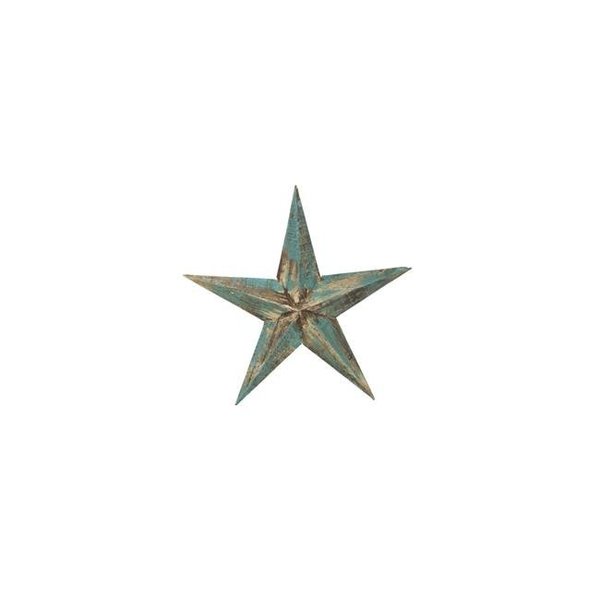 Rustic Arrow Rustic Arrow 12331 Wood Star for Decor - Turquoise 12331